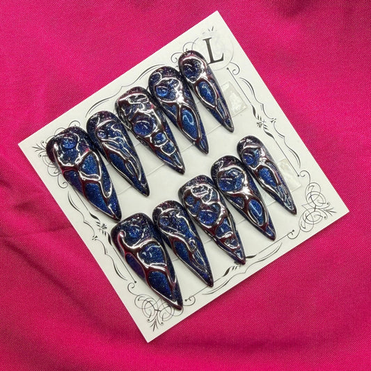 Y2K blue cat eye