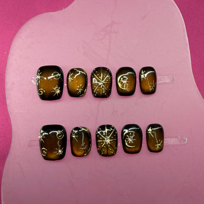 Golden Midnight Galaxy 🌙✨
