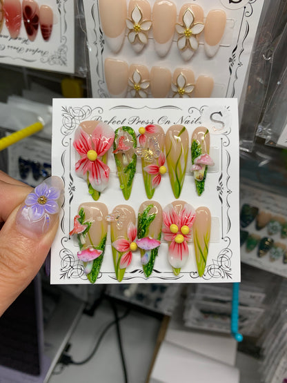 3D Blooming flowers